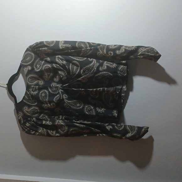 ZARA printed paisley long sleeves top size Medium  NEW - Picture 12 of 15